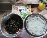 36℃越えの日の豆腐と海藻の冷製サラダ作り方1写真
