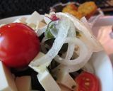 36℃越えの日の豆腐と海藻の冷製サラダ作り方4写真