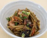 缶詰で一品♪サバきんぴらごぼう作り方5写真