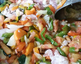豚肉の野菜炒め　トマトソースを効かせて作り方5写真