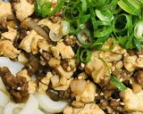 肉味噌風の冷やし麻婆豆腐うどん作り方4写真