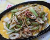 名古屋風♫鉄板de焼きうどん作り方2写真