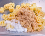 甘ーい！おやつ？マカロニのWごま和え作り方3写真