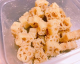 甘ーい！おやつ？マカロニのWごま和え作り方4写真