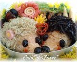 ＊　ビアハムのクルクルお花　キャラ弁　＊作り方6写真