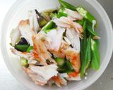 夏野菜☆なす･オクラとカニカマの酢の物作り方9写真