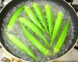 夏野菜☆なす･オクラとカニカマの酢の物作り方2写真