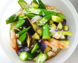 夏野菜☆なす･オクラとカニカマの酢の物作り方10写真