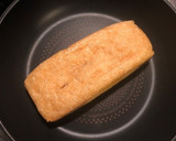 お酒のあてに。栃尾油揚げの納豆挟み焼き。作り方4写真