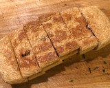 お酒のあてに。栃尾油揚げの納豆挟み焼き。作り方5写真