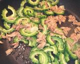 ゴーヤとツナのまぜ焼きうどん作り方4写真