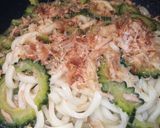 ゴーヤとツナのまぜ焼きうどん作り方8写真