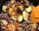 ナスひき肉のバーモントカレーパウダー炒め作り方5写真