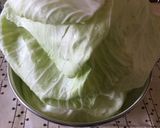 ♪豚肉ネギカレー風味の美味ロールキャベツ作り方1写真