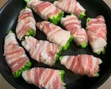 ピーマンとチーズの豚バラ肉巻き作り方5写真