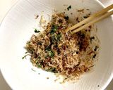簡単♪薬味納豆のミルフィーユ冷ややっこ作り方2写真