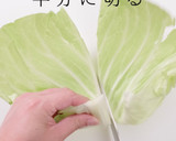 1枚でも簡単！キャベツ千切りの裏技作り方6写真