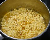 簡単！辛ラーメン☆鶏昆布餡かけ作り方3写真