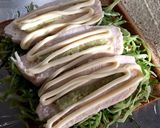 大葉と山葵でさっぱりチキンサンド作り方4写真
