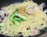 スルメイカとズッキーニのパスタ作り方6写真