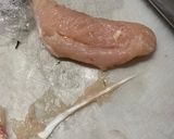 カレーとり天（ササミのカレー風味天ぷら）作り方1写真