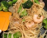 冷製パスタ ブロッコリーとエビのペペロン作り方8写真