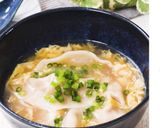 シャキッと!!かきたま生姜水餃子スープ作り方9写真