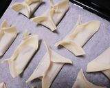 餃子の皮でパイ風♫パリパリチョコ包み焼き作り方3写真