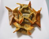 餃子の皮でパイ風♫パリパリチョコ包み焼き作り方4写真
