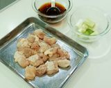 ～簡単焼き鳥～鶏もも×ネギの照り炒め作り方1写真