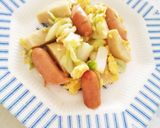 簡単に♪ウインナーと卵の炒めもの作り方5写真