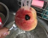 簡単 桃の皮むき ガス火使用作り方4写真