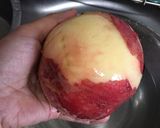 簡単 桃の皮むき ガス火使用作り方5写真
