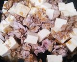簡単！豚こま肉で麻婆豆腐風炒め作り方4写真