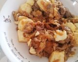 簡単！豚こま肉で麻婆豆腐風炒め作り方6写真