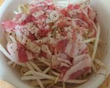 もやしは便利超簡単もやしと豚肉サラダ作り方1写真