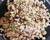 ねぎとひき肉♡カレー風味のつけダレ素麺作り方1写真