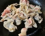 【きのこ】万願寺唐辛子と豚炒め【いれた】作り方3写真