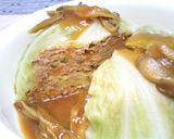 一人に一つずつキャベツとひき肉の重ね蒸し作り方7写真