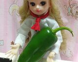 リカちゃんサイズ♡ピーマンの塩昆布炒めꕤ作り方1写真