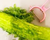 ゴーヤと冷しゃぶ肉で作る回鍋肉作り方1写真