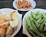 レンチンで簡単【新じゃがとささげの煮物】作り方5写真