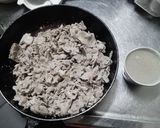 業務用豚こま肉使用⭐豚のニラ味噌がけ作り方2写真