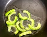 ゴーヤと冷しゃぶ肉で作る回鍋肉作り方5写真
