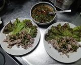 業務用豚こま肉使用⭐豚のニラ味噌がけ作り方5写真