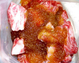 カレーシチュー用牛肉と宮だれでステーキ丼作り方4写真