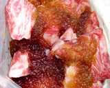 カレーシチュー用牛肉と宮だれでステーキ丼作り方5写真