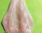 ささみの梅チーズしそ巻き☆作り方1写真