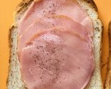 ハム＆チーズのプレーントーストサンド作り方1写真