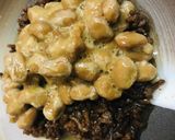 毎日の納豆●肉味噌と長ネギとあわせて作り方2写真
